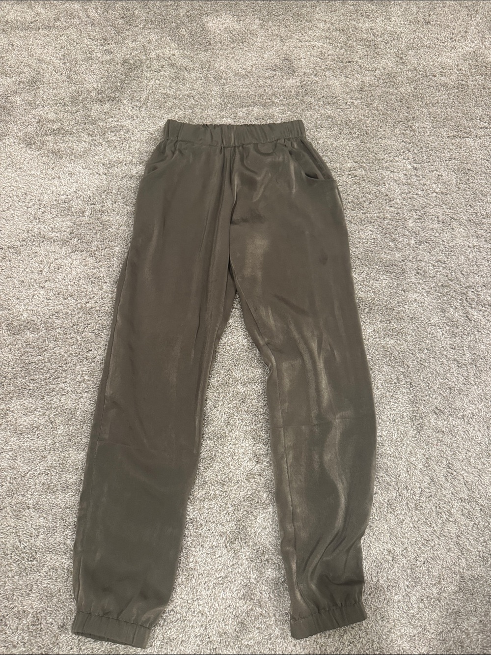 Sans Souci Olive Green Jogger Pants